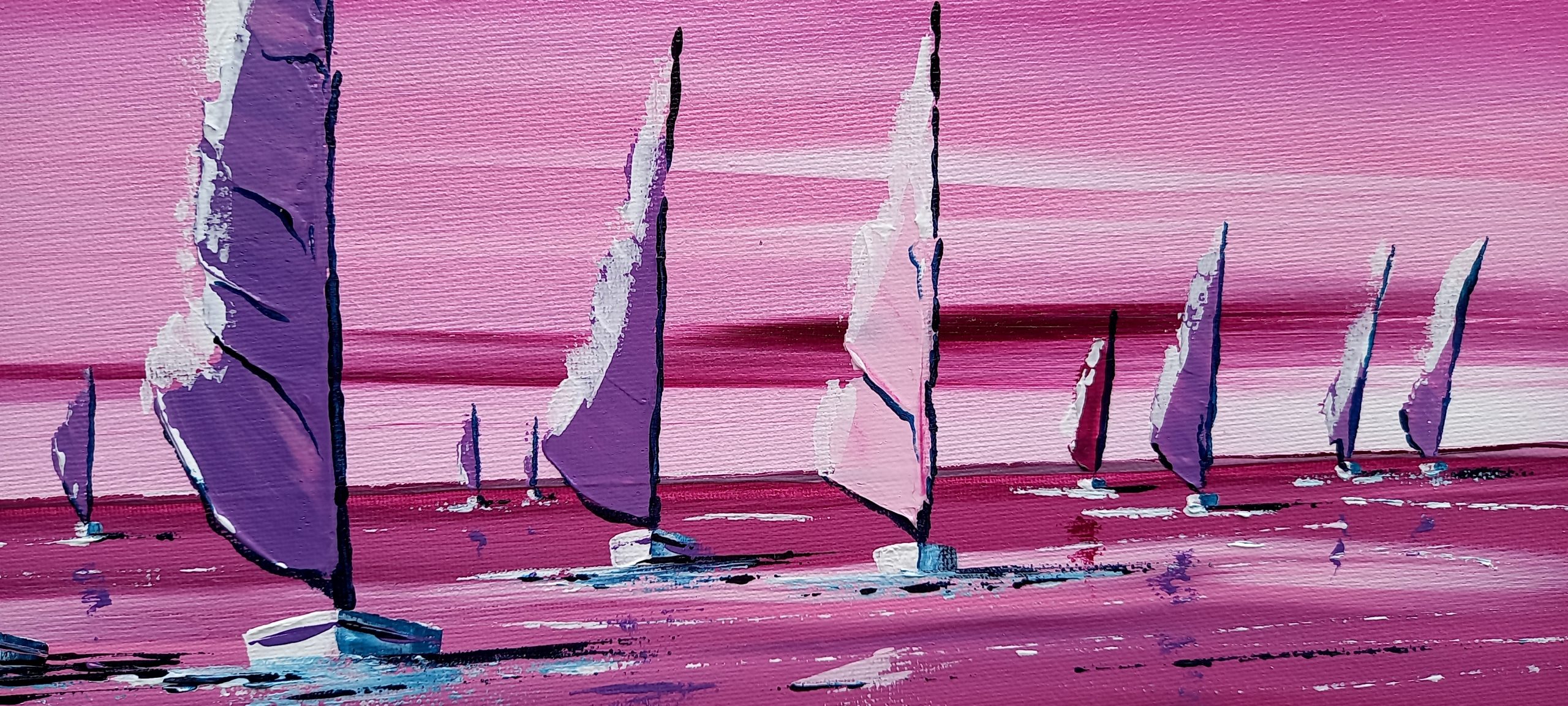 voiliers aux voiles mauve sorties