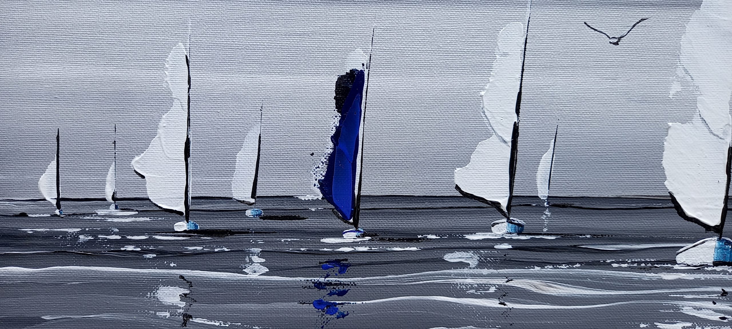 voiliers navigants au vent