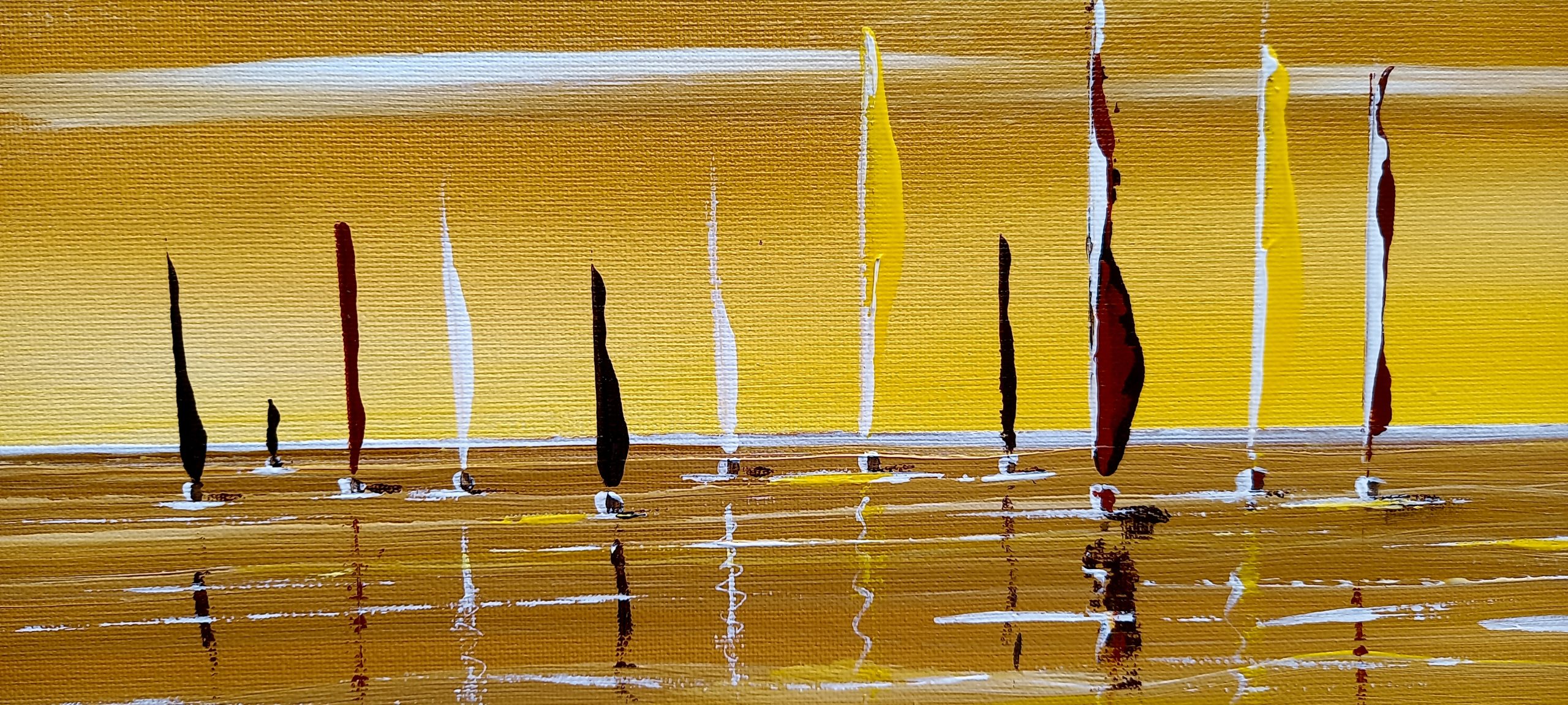 voilier au large mer d'huile