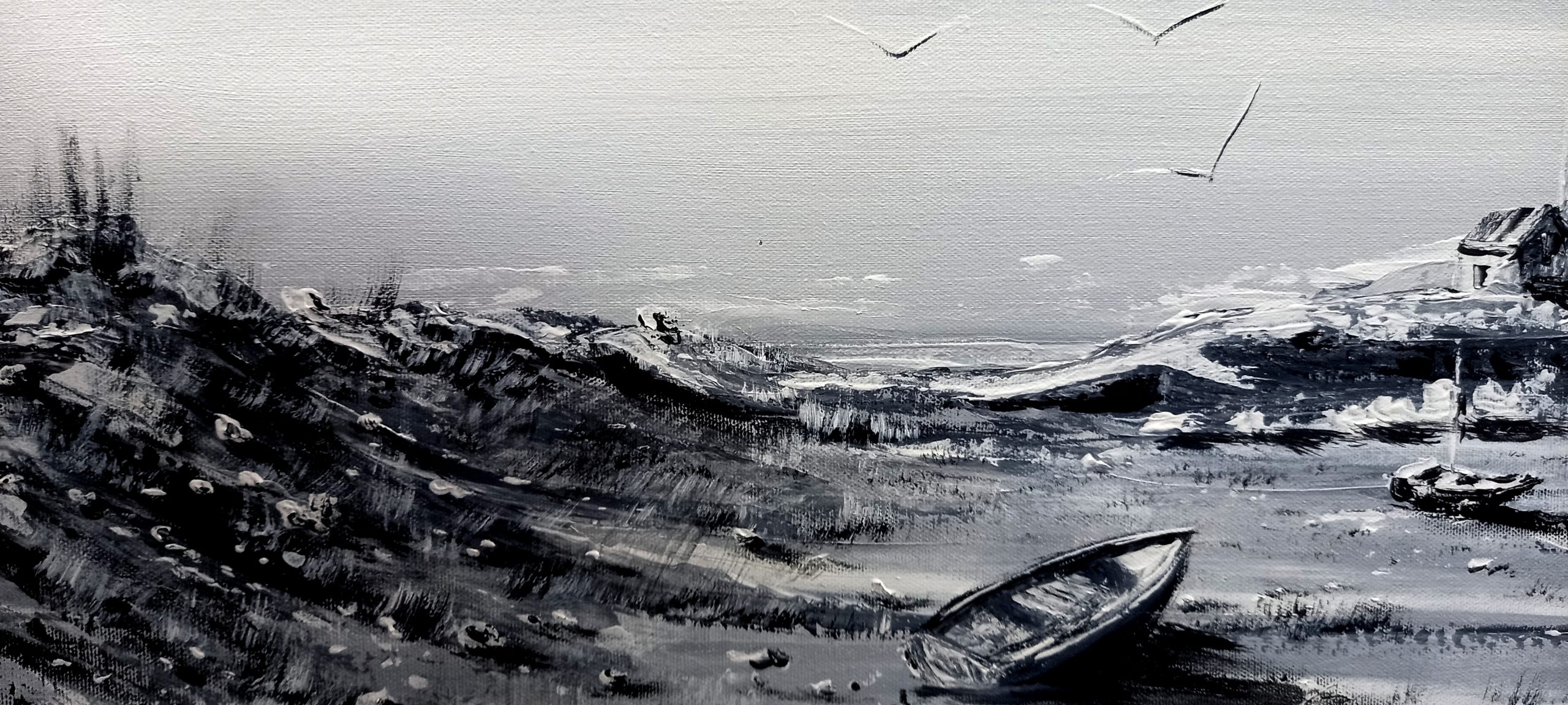 Les dunes s’ouvrent à l’horizon, dévoilant la mer qui les grignote patiemment, année après année.